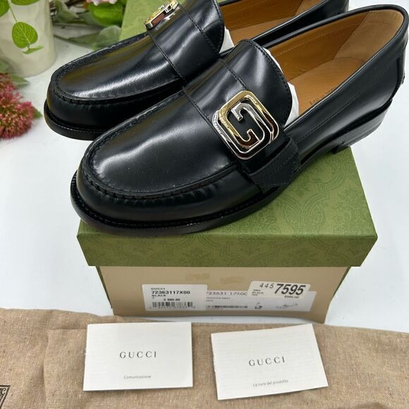 Men’s Gucci interlocking G loafers size 7 fits 8US made in Italy - Picture 8 of 10